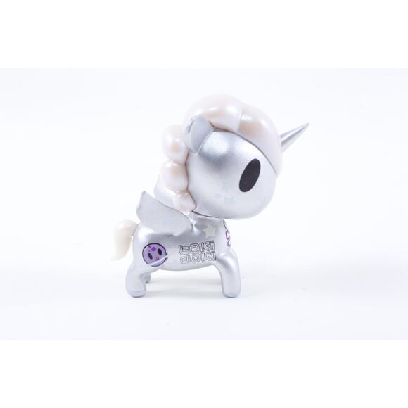 Vintage, Toki Doki, Alien, Unicorn, Toy, Figure, Silver, Horse, Wings, Animal - Picture 1 of 2